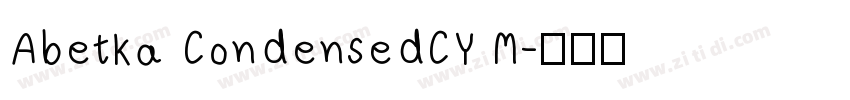Abetka CondensedCY M字体转换